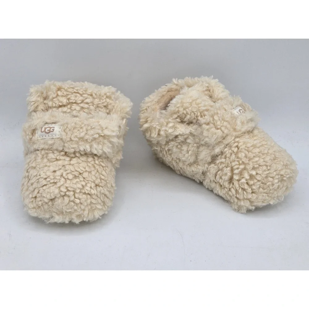 UGG 11034971 Unisex Toddler's Sz 4/5 Vanilla/Cream Bixbee Soft‎ Terry Booties